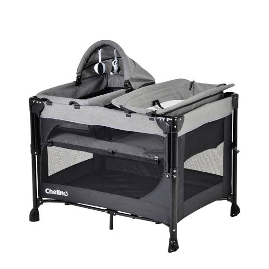 Chelino Tiffany Lux II Co-Sleeper Camp Cot with Mattress - ChelinoBaby Online