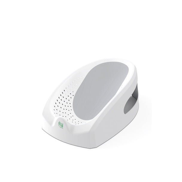 ING Easy Rinse Bather, infant bath seat with non-slip layer, white.