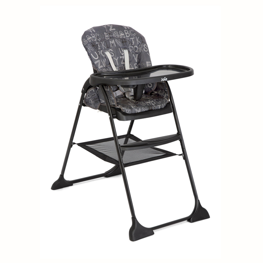 Joie Mimzy™ Snacker fast folding high chair with one-hand compact fold and 3 recline positions for babies up to 15 kg