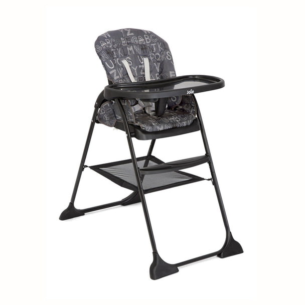 Joie Mimzy™ Snacker fast folding high chair with one-hand compact fold and 3 recline positions for babies up to 15 kg