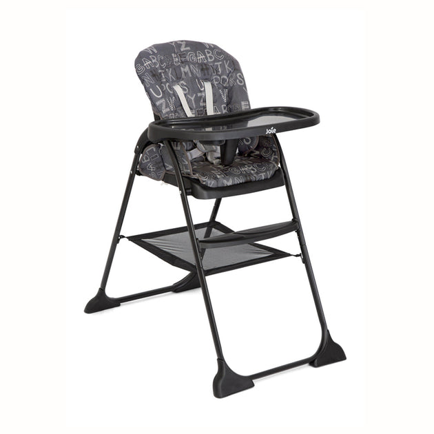 Joie Mimzy™ Snacker fast folding high chair with one-hand compact fold and 3 recline positions for babies up to 15 kg