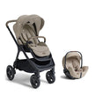 Joie Finiti™ stroller travel system in sandstone with 4-in-1 modes from birth to 22 kg