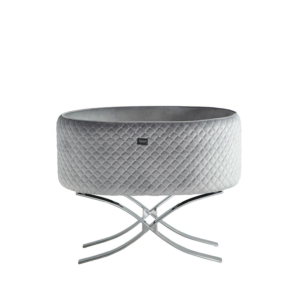 Khloe Cot Silver & Grey - ChelinoBaby Online