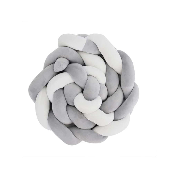 Snuggletime braided cot bumpers soft knotted baby cot bumper for safe and secure surrounding