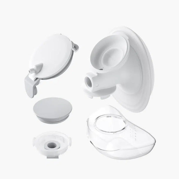 MomCozy M9 milk collection container set with 24mm flange for breast pump