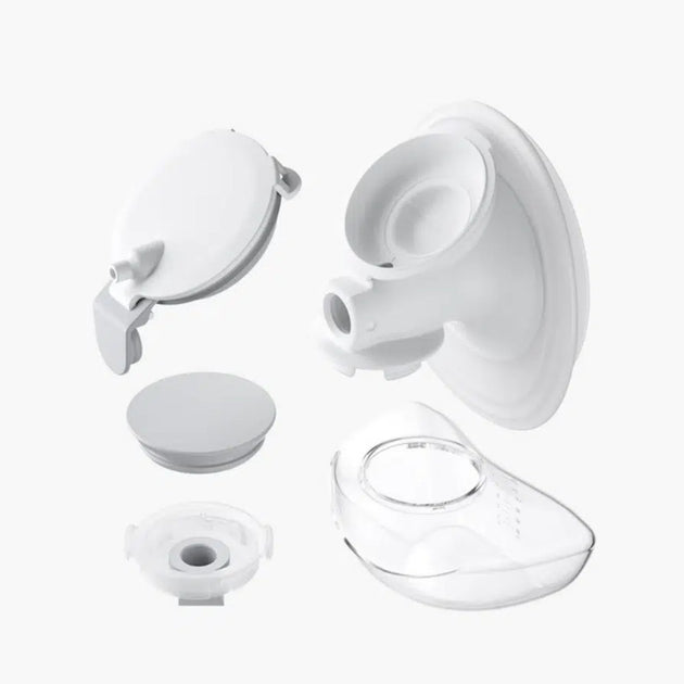 MomCozy M9 milk collection container set with 24mm flange for breast pump