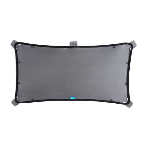 Munchkin Brica Magnetic stretchable car sun shade with strong magnets and adjustable fabric for SUV and slanted windows