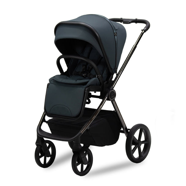 Bella III Graphite stroller with Tulip i-Size infant car seat travel system in sleek graphite finish