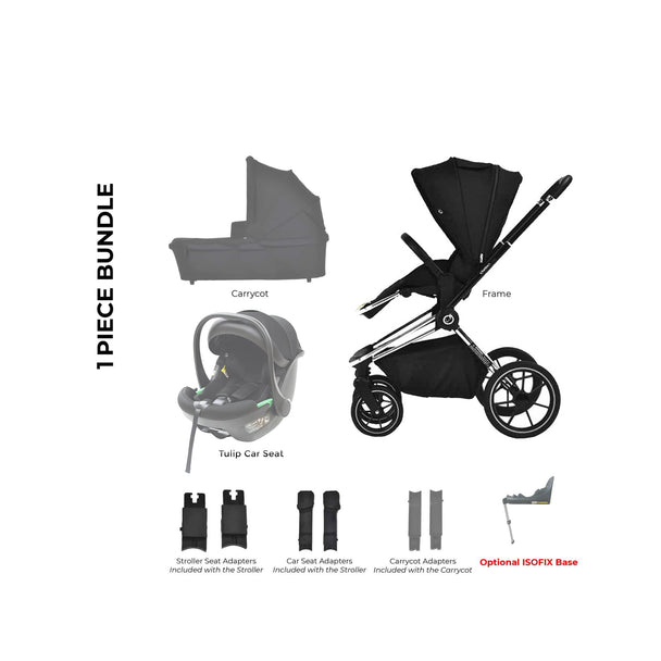 Maverick Chrome & Black Stroller - ChelinoBaby Online