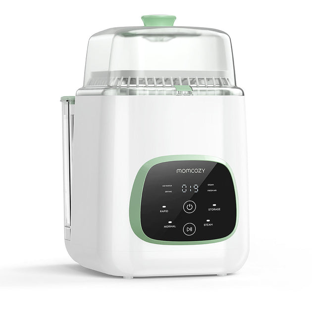 MomCozy KleanPal Pro automatic baby bottle washer with EU plug and multi-function cleaning cycle