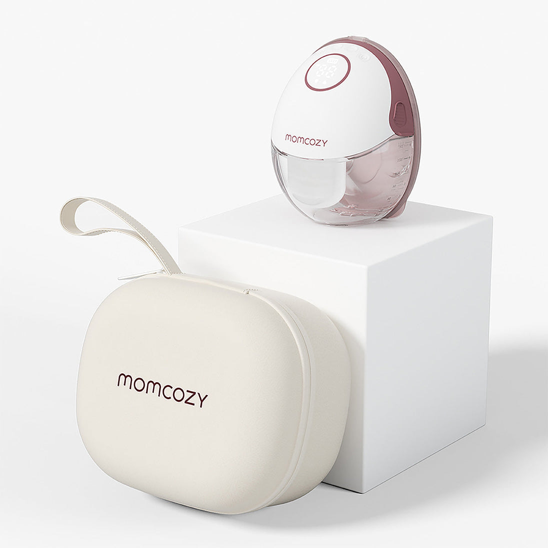 MomCozy M6 Single Breast Pump portable hands-free with adjustable suction and quiet operation