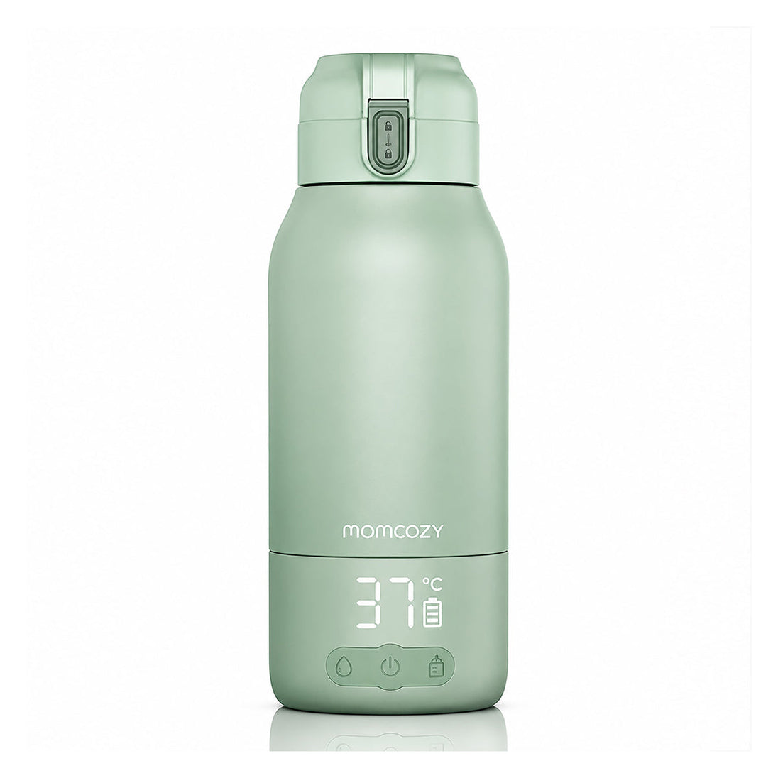 MomCozy portable breast milk and water warmer for travel with wireless design and fast heating