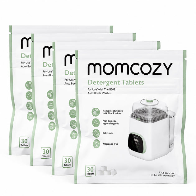 MomCozy Kleanpal Pro solid detergent blocks for baby bottle cleaning