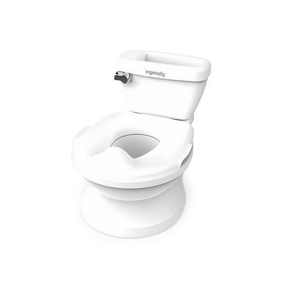 Toddler potty training toilet resembling adult toilet, ING My Size Potty Pro.