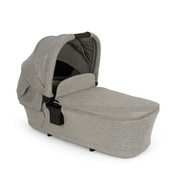 Nuna Lytl™ BMW Infant Carry Cot Graphene in stylish gray fabric, ideal for newborn comfort and travel.