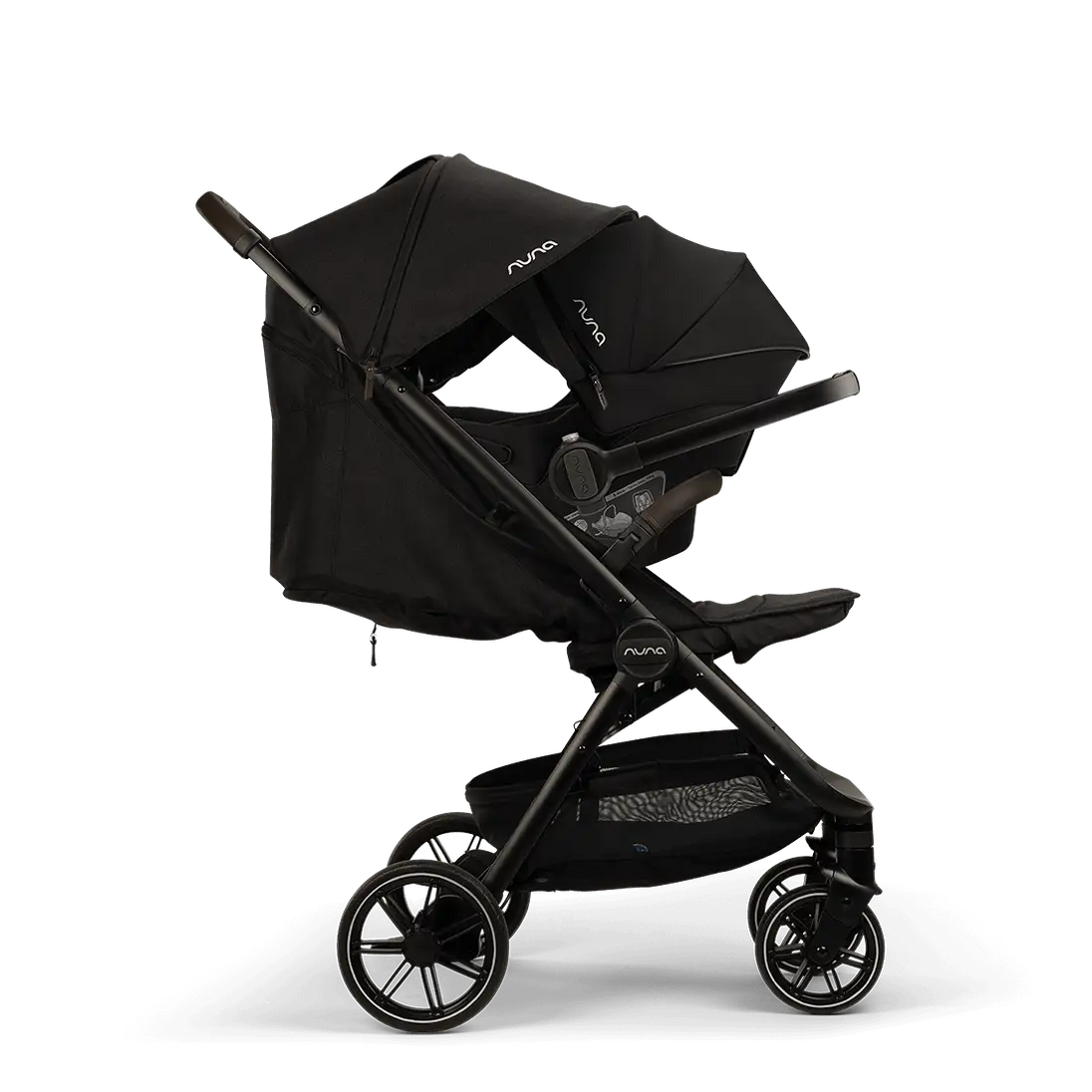 nuna trvl stroller recline Nuna TRVL™lx stroller – Caviar Stroller for Luxe Strolls