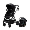 Onida Flex II black stroller with Tulip Lux i-Size car seat in sleek modern design