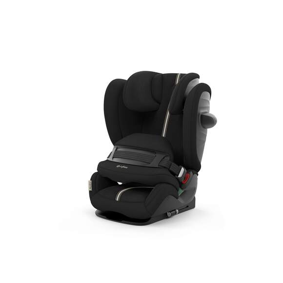 Pallas G i-Size Plus car seat in Moon Black with advanced impact shield and air ventilation.