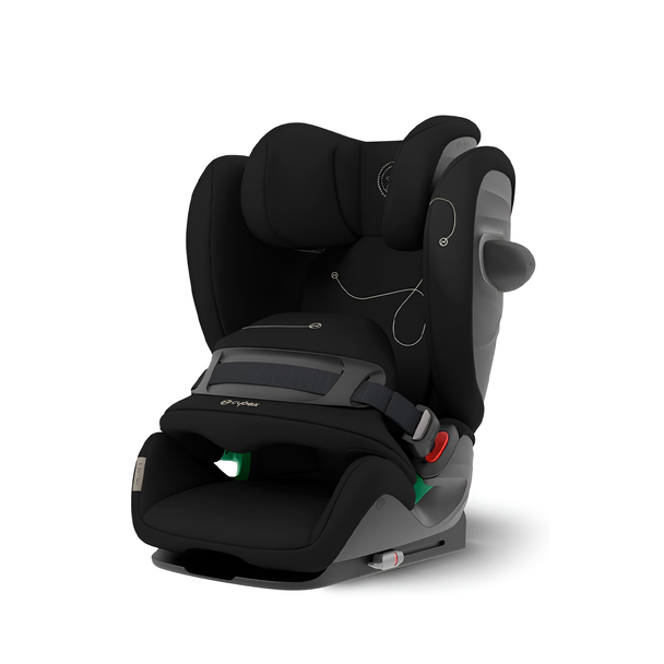 Pallas G i-Size forward-facing car seat with impact shield and air ventilation.