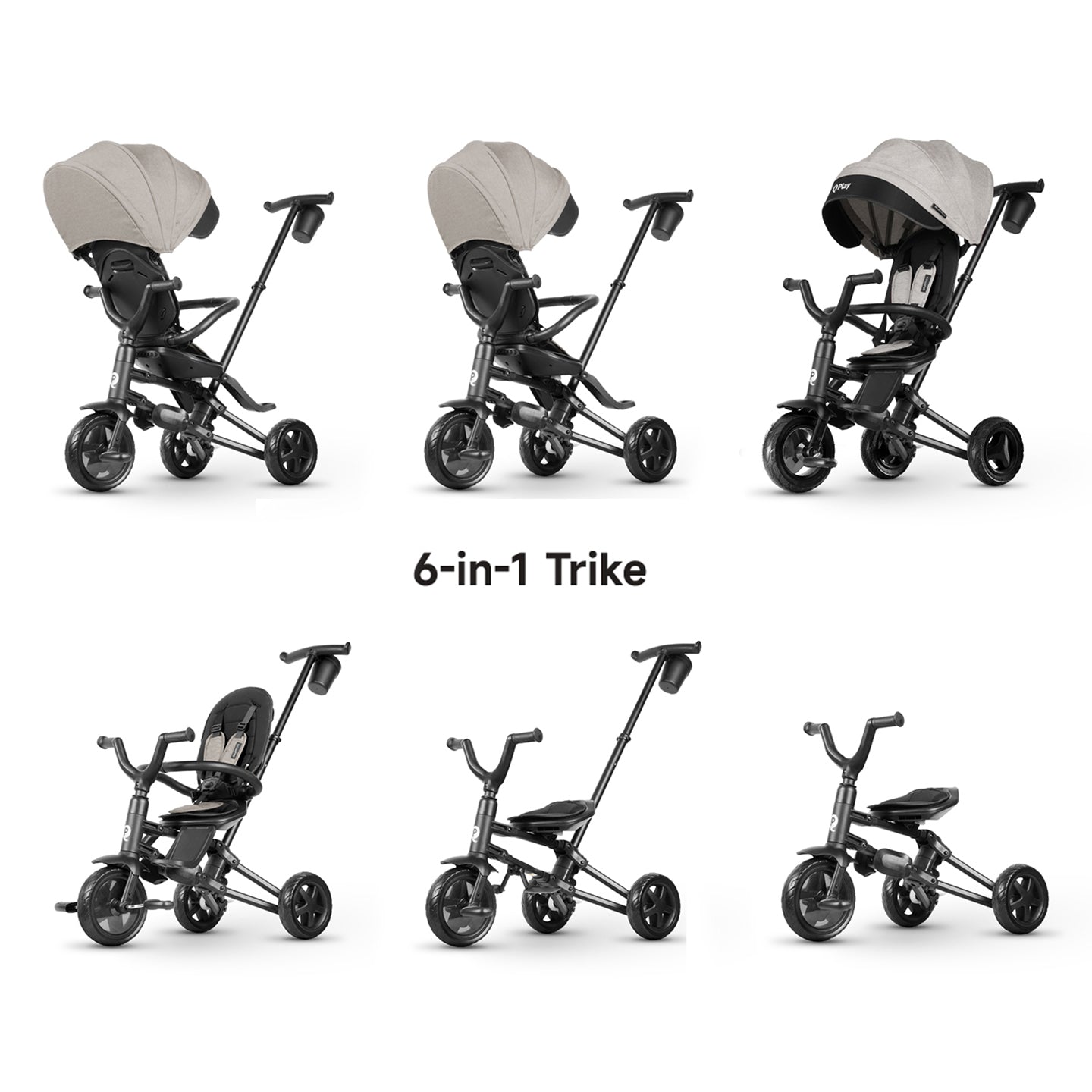 ハイパーギャロミフェス Oid trike black オーバーリペイント QPLAY Nova Niello Tricycle Black - Versatile & Foldable Trike