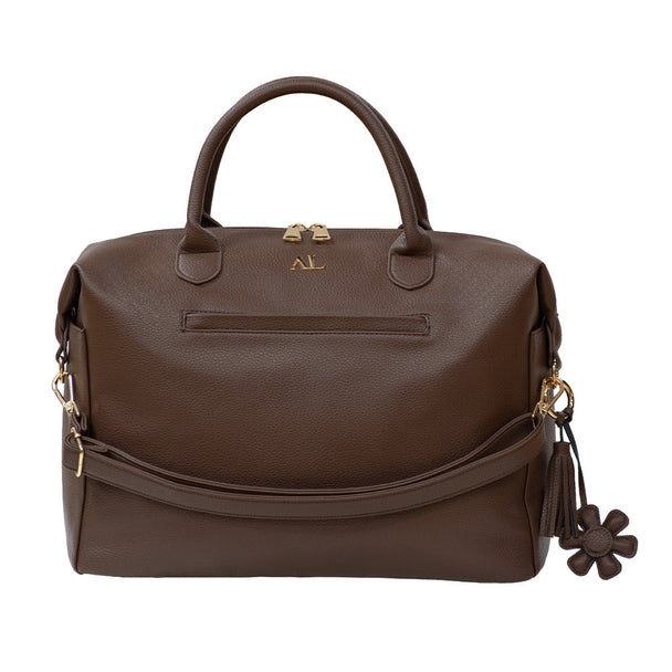 Serena Diaper Bag stylish tote for baby essentials with easy horizontal packing and elegant design