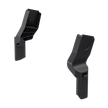 Thule Sleek Car Seat Adapter for Maxi-Cosi infant car seats attached to stroller in gray
