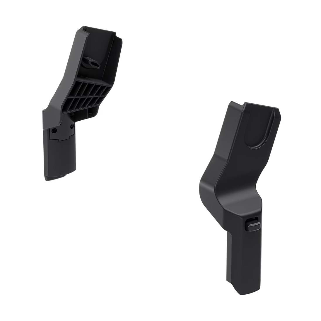 Thule Sleek Car Seat Adapter for Maxi-Cosi infant car seats attached to stroller in gray