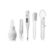 Snookums Medical Starter Set with nasal aspirator, baby tweezers, digital thermometer, medicine dropper, and medicine spoon for infants 0 months+