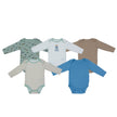 Tahari Baby 3 Piece Set soft cotton long-sleeve baby boys body vests 5-piece multi-color set