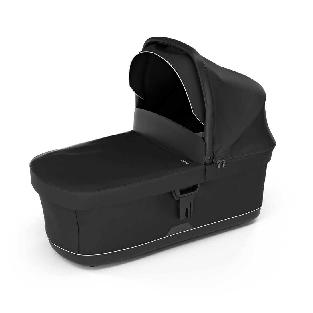 Thule Bassinet attached to stroller with ventilated canopy and cozy interior for infants 0-6 months