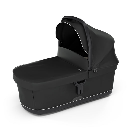 Thule Bassinet attached to stroller with ventilated canopy and cozy interior for infants 0-6 months