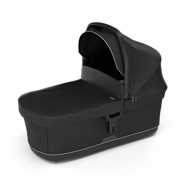 Thule Bassinet attached to stroller with ventilated canopy and cozy interior for infants 0-6 months