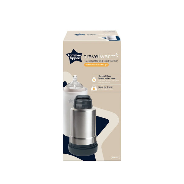 Tommee Tippee Travel Warm bottle and food warmer with thermal flask for portable feeding on the go