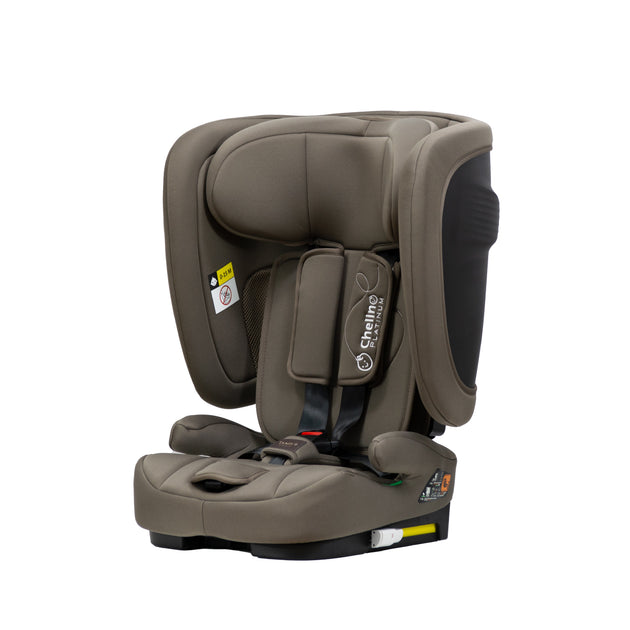 Transformer i-Size Car Seat ultra-light foldable with reclining headrest for children 9-36 kg and 76-150 cm tall