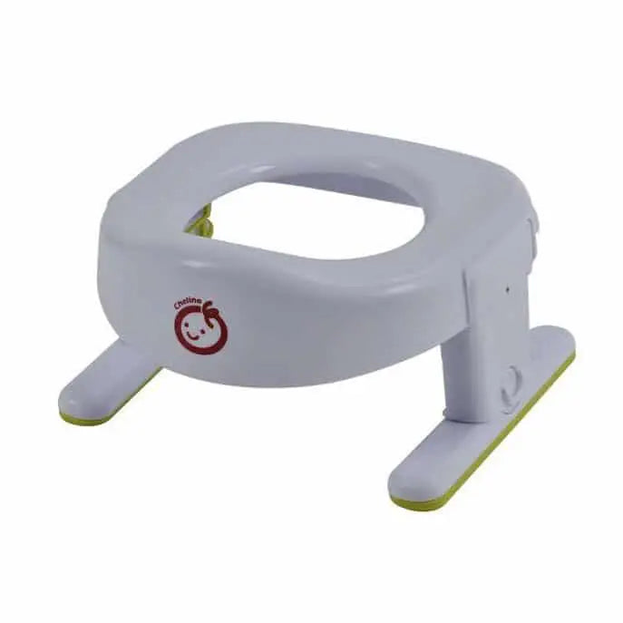 3-in-1 travel potty and toilet reducer seat with anti-slip grips, ideal for toddlers.