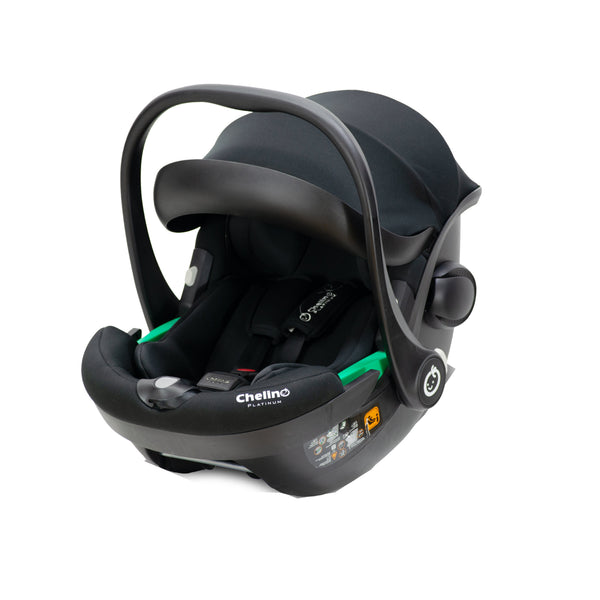 Tulip i-Size infant car seat rear-facing with newborn inlay and padded support