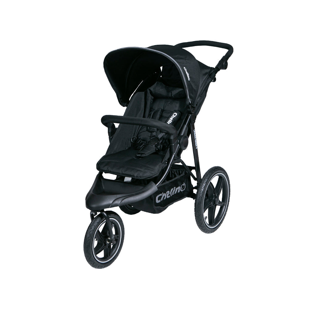 Chelino Urban Rider II Stroller with large inflatable wheels for off-road adventures.