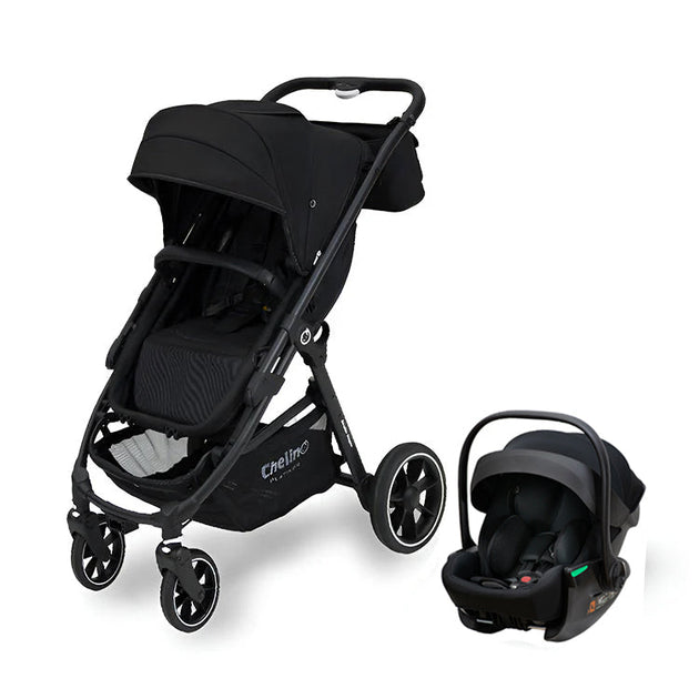 Switch 2 IN 1 Wagon Travel System showing stroller and wagon modes with car seat attachment for family convenience