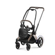 e-Priam Gen 4 rosegold stroller frame with smart technology and hill support features