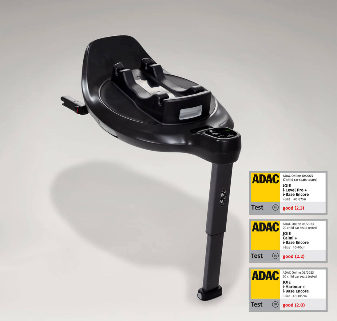 Joie i-Base Encore i-Size ISOFIX car seat base with one-hand 360° spin and ECE R129 certification