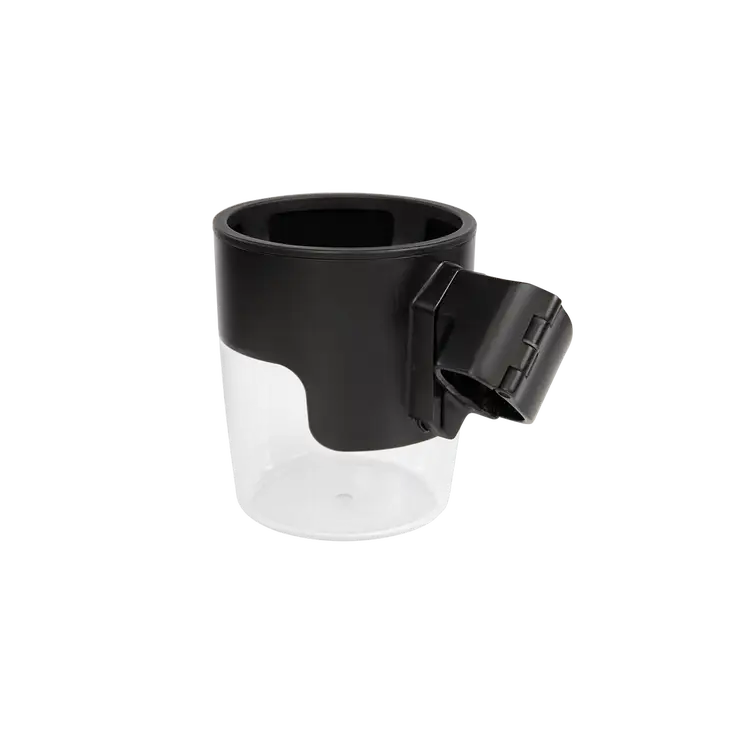 Nuna Triv Series cup holder attached to pushchair for convenient beverage carrying
