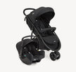 Joie Litetrax 3 Travel System in Coal color with stroller and infant car seat for newborn to toddler